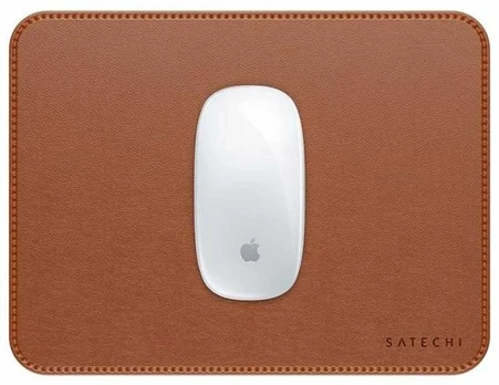 SATECHI Vegan-Leather Premium Mouse Pad (Brown) | ST-LMPN