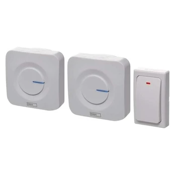 Emos P5731 battery-free cordless doorbell for socket (1 button, 2 units)