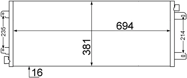 Kondicionieriaus radiatorius AC 527 000S