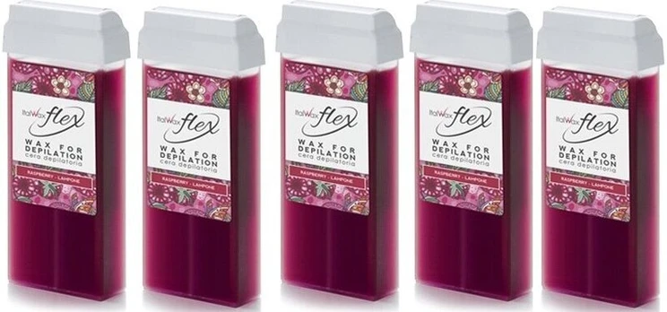 Depiliacinis vaškas Italwax Flex Raspberry, 18x100 ml