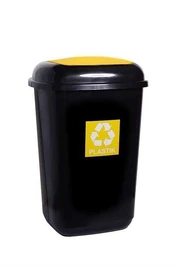 Šiukšliadėžė Plafor, 12 l, juoda/geltona kaina