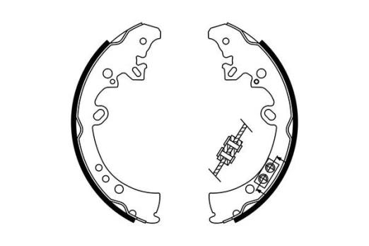 BOSCH 0 986 487 787 Brake shoe set