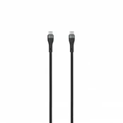SEEK TOTI Type-C to Type-C, 2m Braided Cable 3A,Juodas (Juodas) kaina