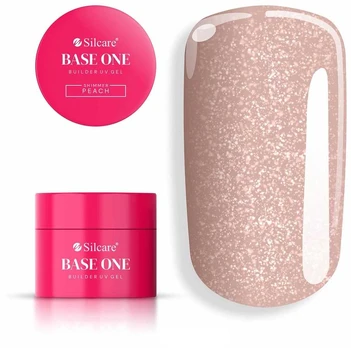 SILCARE_Base One Buldier gelinis nagų formavimo gelis, žvilgantis persikas, 50 g