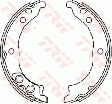 TRW GS8715 Brake shoe set