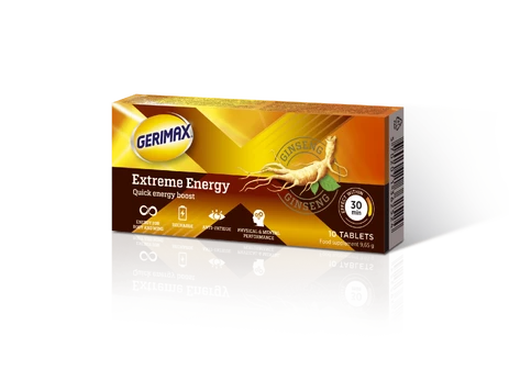 GERIMAX tabletės EXTREME ENERGY N10
