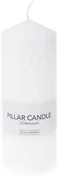 Pillar candle white 20x7x7cm