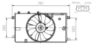 NRF NRF 47933 Radiator fan