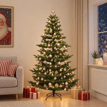 Dirbtinė kalėdinė eglutė su rutuliuku 210 cm 300 LED
