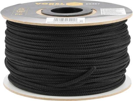 Vorel LINA PLECIONA JUODA PP ANT RITĖS 5MM 100M
