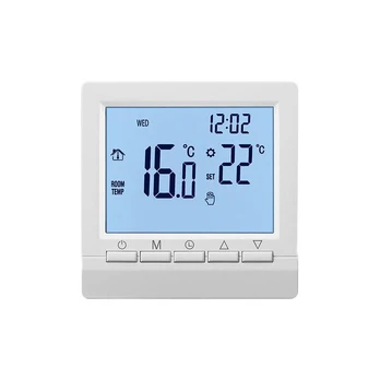 Išmanus sieninis termostatas grindiniam šildymui, LCD, 1 vnt.