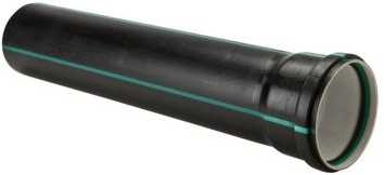 Golan Pipe Systems Quiet afløbsrør ø32mm - 32x1000mm lyddæmpende afløbsrør med 1 muffe
