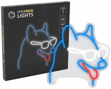 Manta SNL69MT Style Neon Lights Dog With Glasses