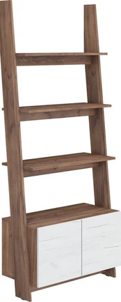 Lentyna Rack 80-1D, ruda/balta