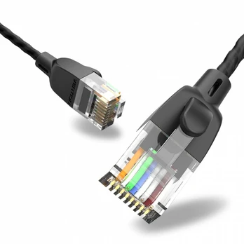 Vention Plonas Patch Kabelis UTP Cat6A 5m juodas IBIBJ