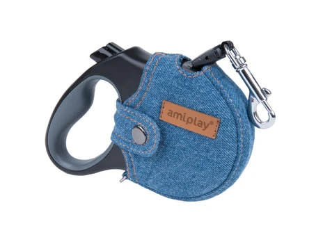 Pavadėlis Amiplay Retractable Leash Infini, mėlynas, 5 m