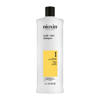 Nioxin SYSTEM 1 - Šampūnas - Natural Hair with Mild Weakening 1000 ml