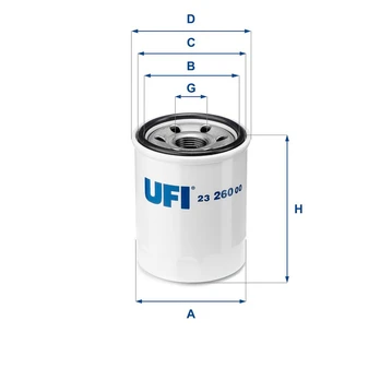Alyvos filtras UFI 23.260.00