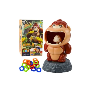 Skill Game Throw To The Target Gorilla Rotating Sound Hoops