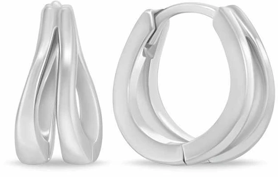 Brilio Silver Charming sidabrinis hoop earrings EA1095W