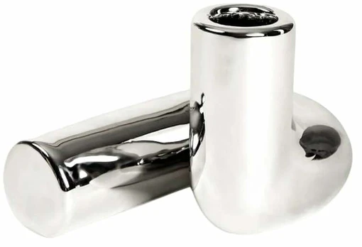 Žvakidė Homla Basic Silveri, keramika, 7.5 cm, sidabro sp.