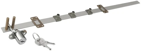 Central locking 288x600 (chrome- plated), steel wrench