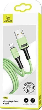 Usams USB-A – žaibo laidas, 1 m žalias (69867-uniw)