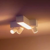 "Philips Hue Centris Cross" LED prožektorius, baltas, 3 šviesų RGB CCT