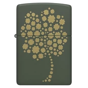 Žiebtuvėlis Zippo Four Leaf Clover 48501, žalia kaina