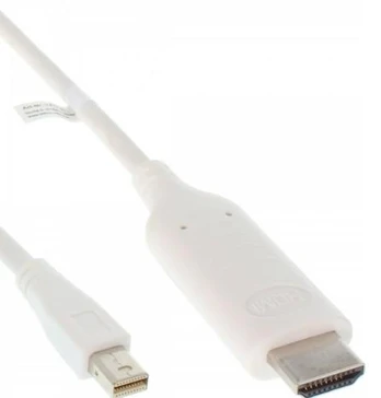 Kabelis InLine Rodyti Port mini - HDMI 1m balta (17171I)
