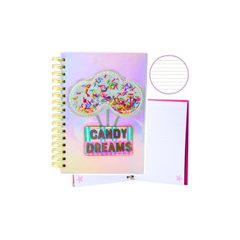 Lean Candy Dreams Holographic A5 Lined Notebook 70 Sheets