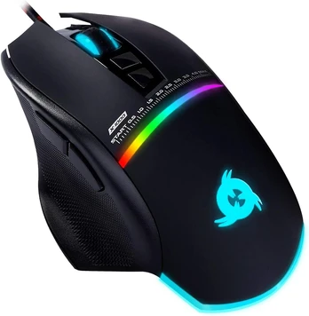 KLIM žaidimų pelė USB, optinė, 4000 DPI, 7 programuojami mygtukai, KLIM Skill