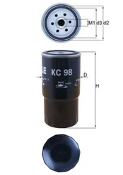Kuro filtras MAHLE KC98