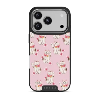 Maneki Neko - iPhone 17 Pro Case, Elite Dark (MagSafe) / Gunmetal
