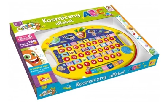 Lavinimo žaislas Lisciani Carotina Cosmic ABC 84012, 6 cm, įvairių spalvų