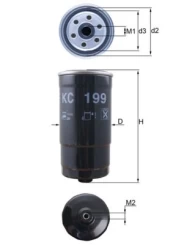 Kuro filtras KNECHT KC 199 kaina