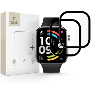 Ekrano apsauga Xiaomi Redmi Watch 6 laikrodžiui "Tech-Protect Glass Flex+ 2-Pack"