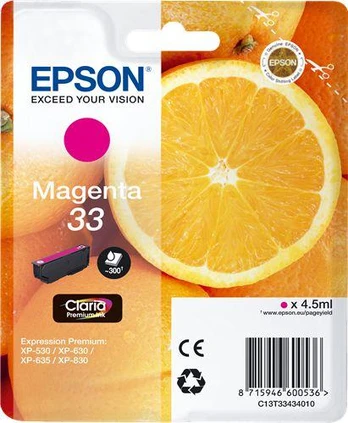 „Epson Magenta 33“ rašalas (C13T33434010)