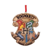 Harry Potter Hogwarts Crest Hanging Ornament 8cm kaina