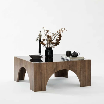 Kavos stalelis Seine - Walnut, Dark Pilkas
