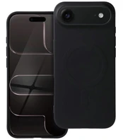 Juodas dėklas Apple iPhone Air telefonui "Silicone Mag Cover BH"