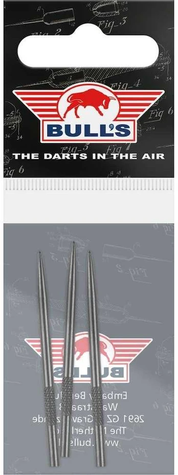45 mm metalinės adatėlės Bull's Knurled Grip