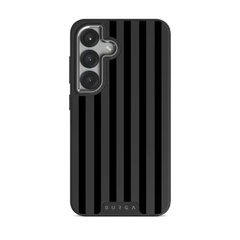 Nightfall - Samsung Galaxy S25 Case, Elite Dark (Magnetic) / Silver