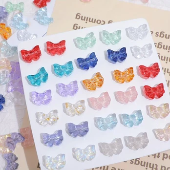 Stiklinių karoliukų rinkinys, Random Mixed Colors 25pcs