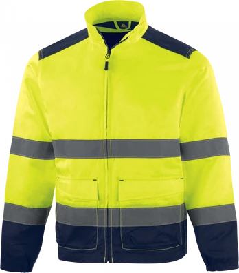 Working jacket M1VE2 hi-vis CL2, yellow/dark blue L, Delta Plus