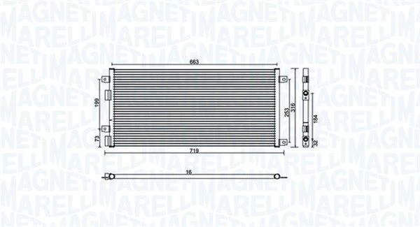 Kondensatorius, oro kondicionierius MAGNETI MARELLI 350203887000