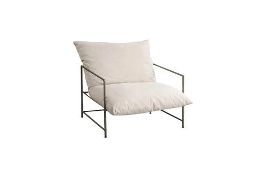 Sedalia Armchair - Bronze Frame / Beige