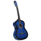 Klasikinė gitara pradedantiesiems, mėlyna, 4/4 39 , liepa kaina