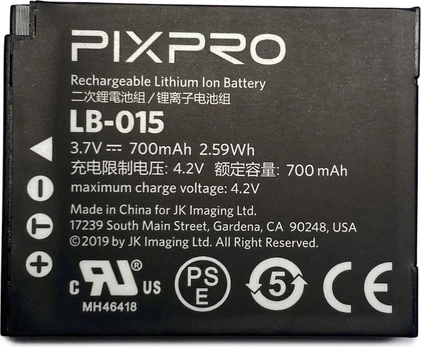 Kodak battery Pixpro LB-015 700mAh (WPZ2)