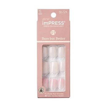 KISS Self-adhesive nails imPRESS BBB Nails Effortless Finish 30 pcs Moterims